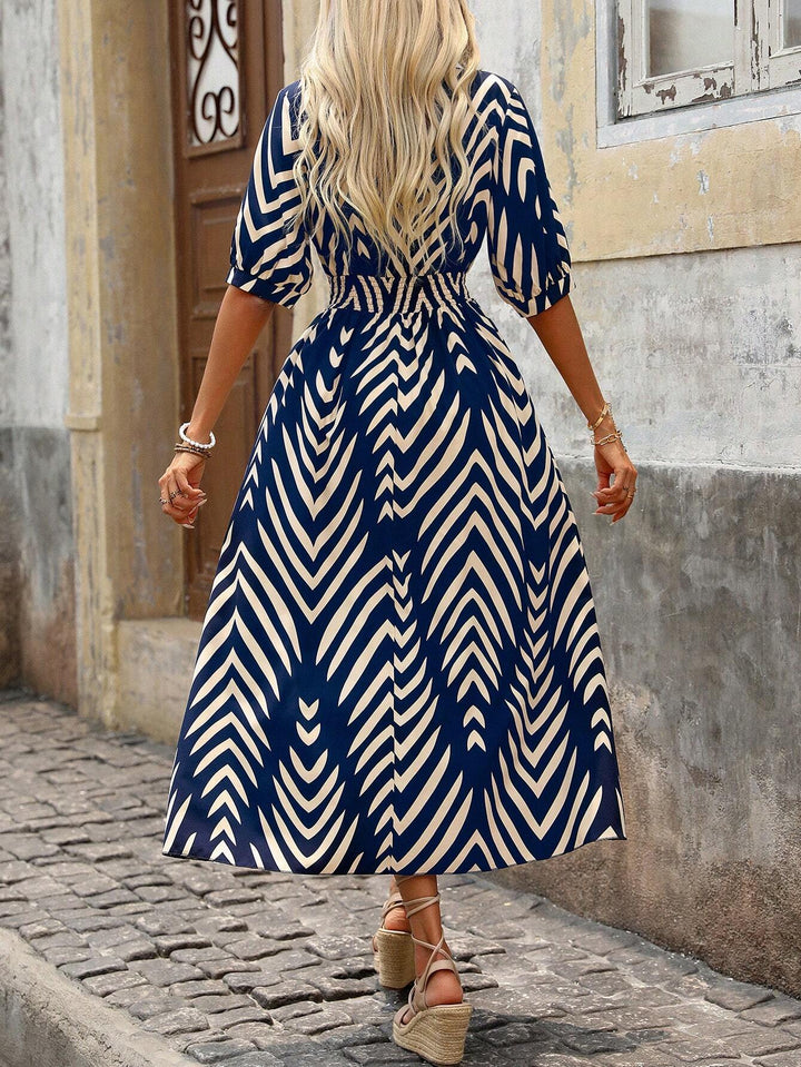 Women's Boho Dress | Geometric Print