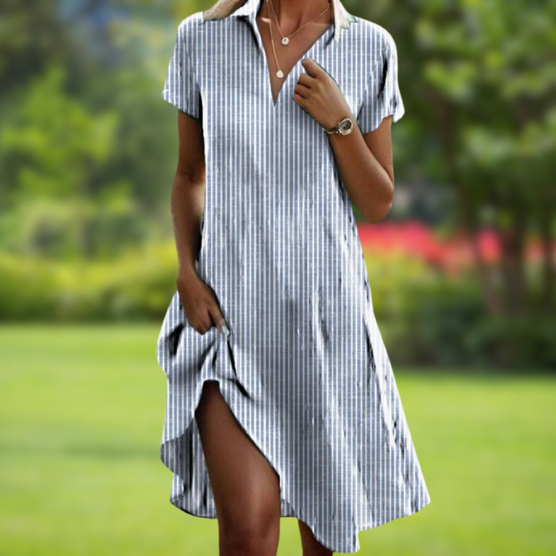 Women's Boho Midi Dress | Short Sleeve