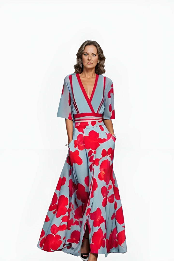 Women's Dress | Floral Wrap Maxi Length