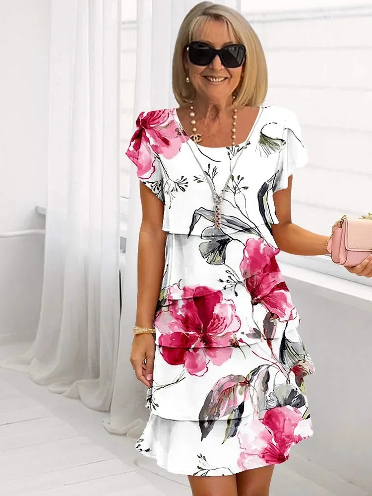 Women's Midi Sundress | Tiered