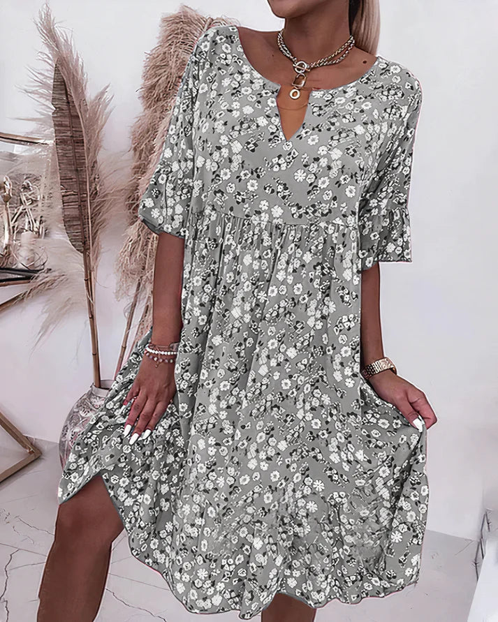 Women's Midi Sundress | V-Neck Floral