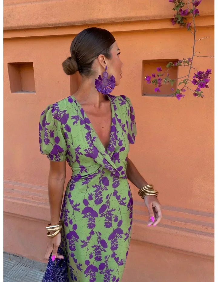 Women's Dress | Floral Print Design Maxi