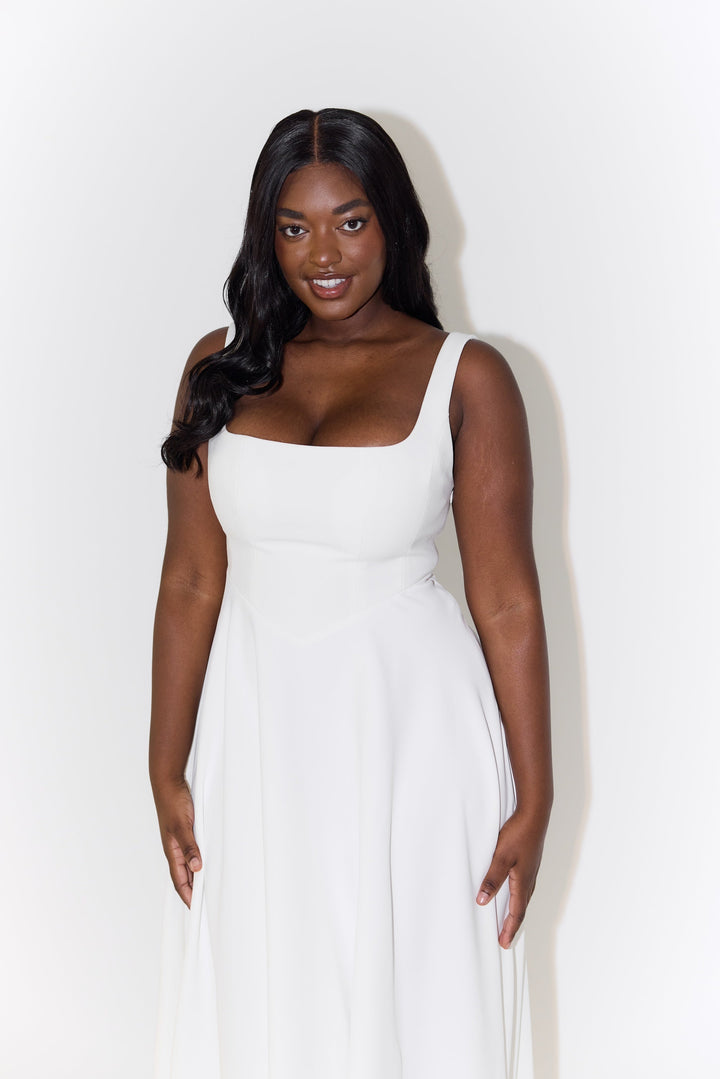 Women's Dress | Square Neck Sleeveless Midi