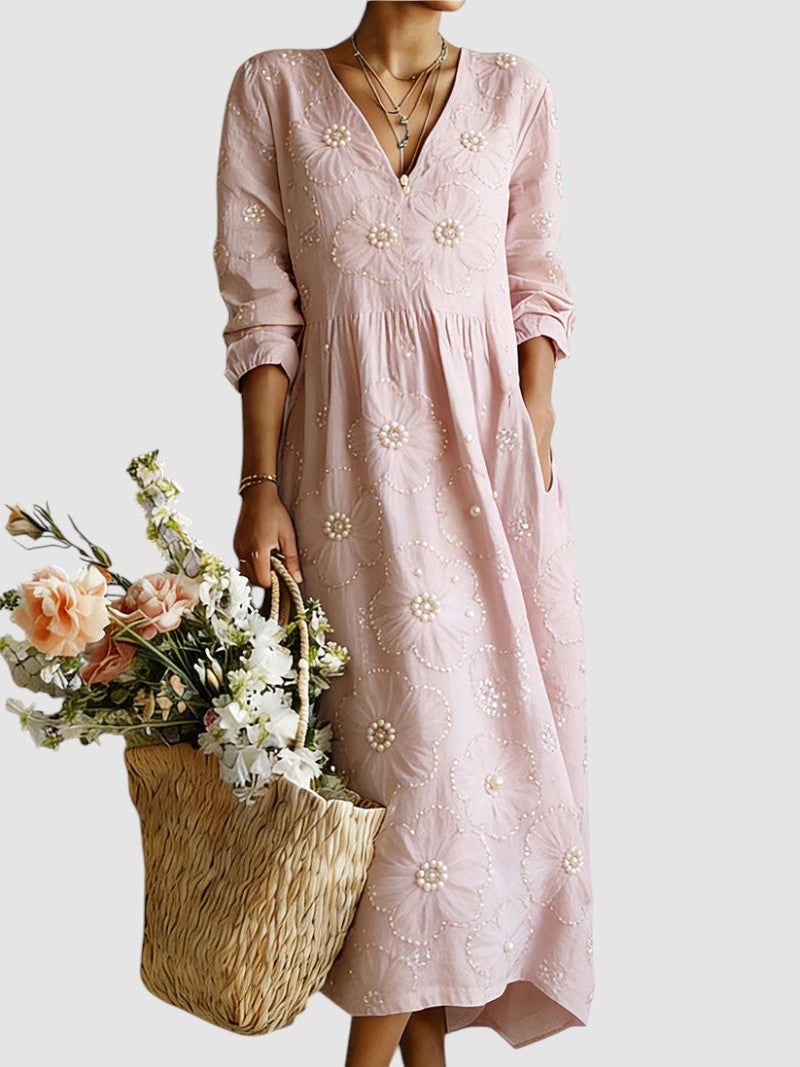 Lena | Floral Midi Dress
