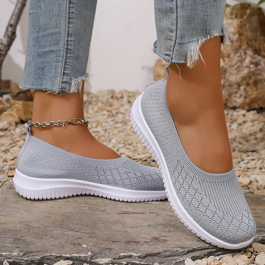 Women's Orthopedic Slip-On Sneakers with Round Toe