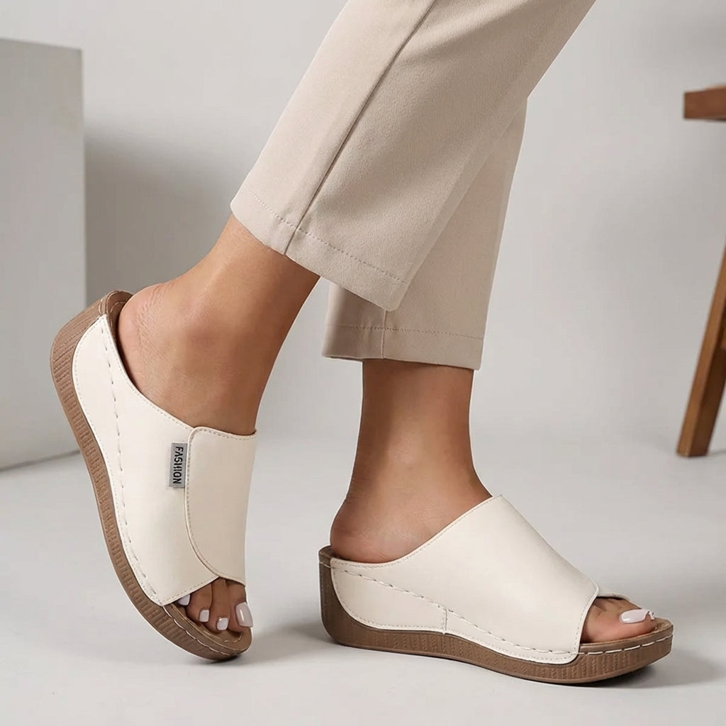 Madison | Women’s Orthopedic Slip-On Wedge Comfort Slippers