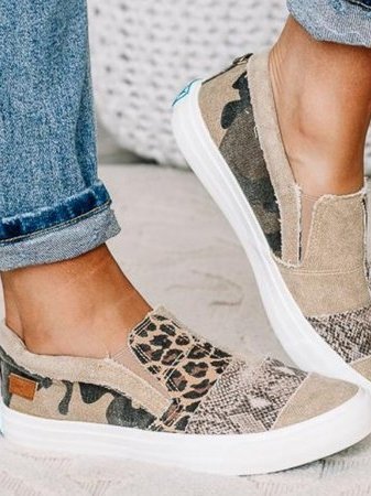 Loafers For Women | Slip-On Patterned Upper
