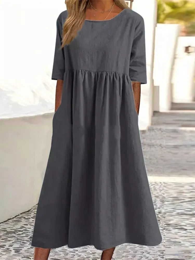 Women’s Dress | Midi Round Neck