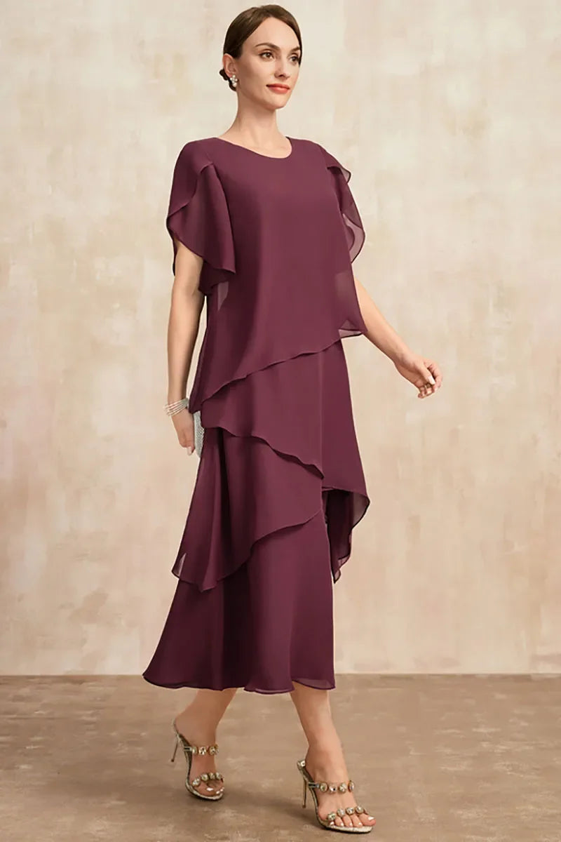 Women's Dress | Tiered Skirt Layers Midi