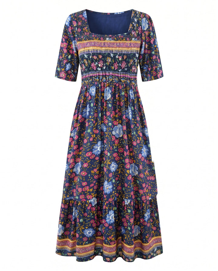 Women’s Dress | Boho Print Midi