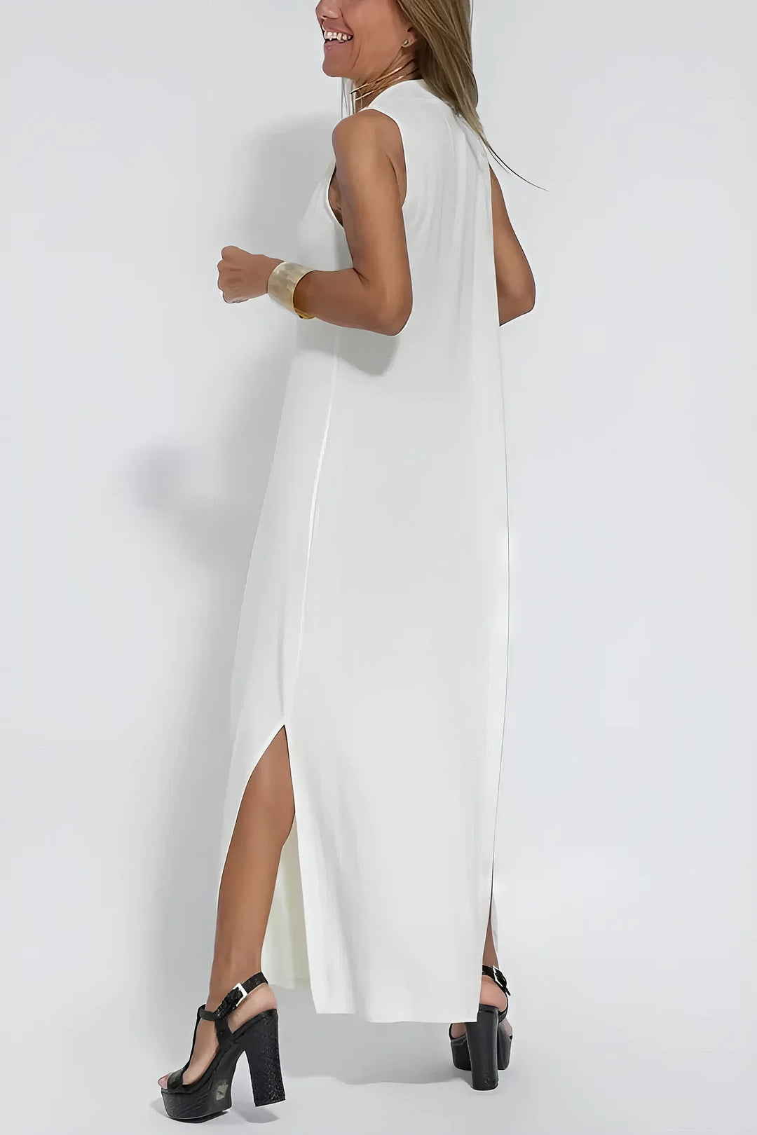 Women's Dress  | Layered Maxi with Cardigan